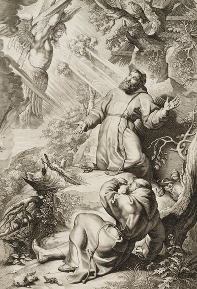 Saint Francis Receiving the Stigmata by Lucas Vorsterman